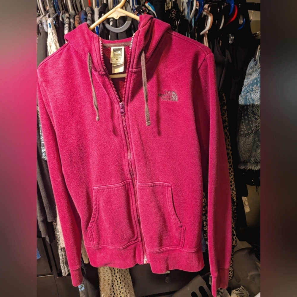 The North Face Women's Magenta Full Zip Hoodie